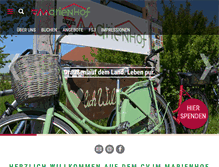 Tablet Screenshot of cvjm-marienhof.de